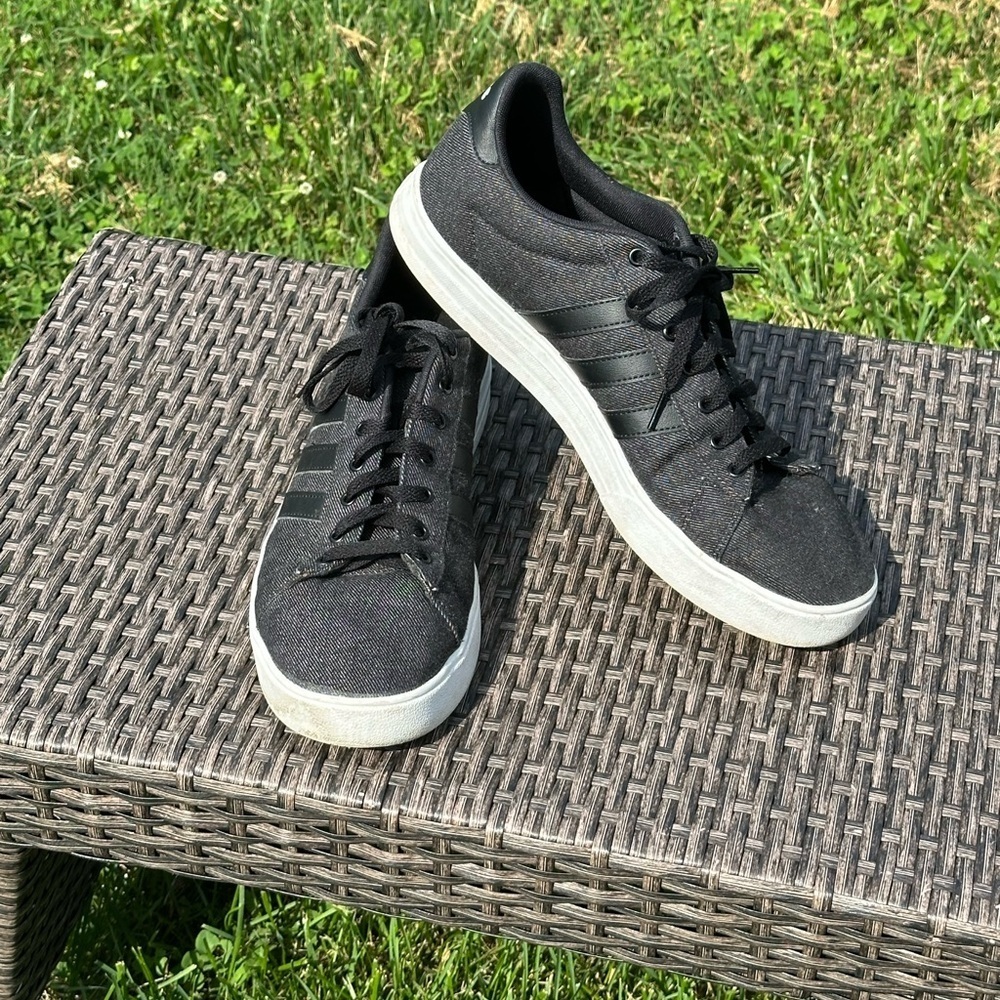 Adidas Black Sneakers with Suede Finish